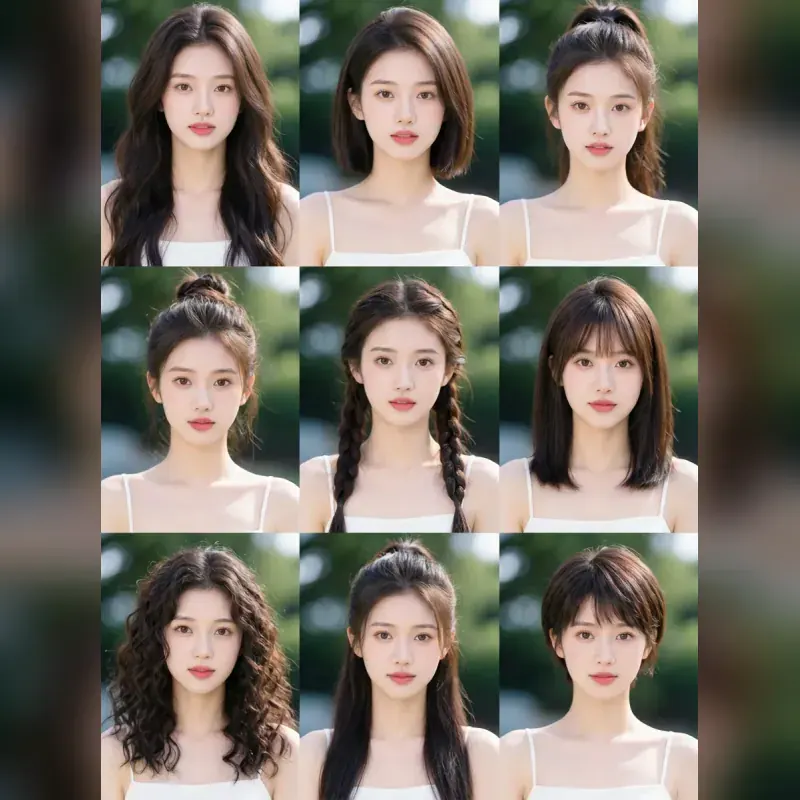 Multiple Hairstyle Variations — After